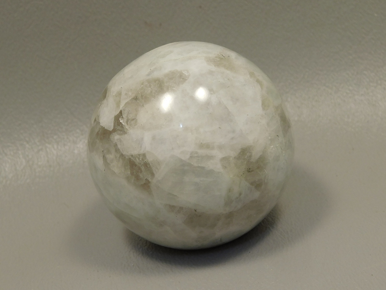 Moonstone Sphere 1.8 inch Polished Rock Rainbow Gemstone India #O13