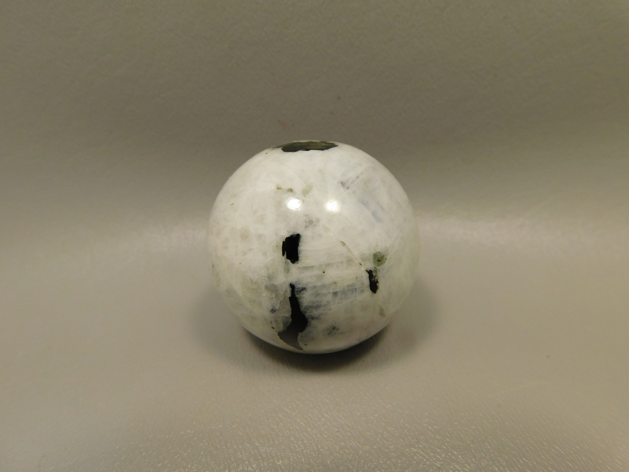 Moonstone Sphere 1.7 inch Polished Rock Rainbow Gemstone India #O15