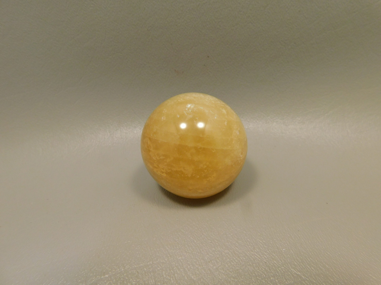 Honey Calcite Stone 1.5 inch Sphere Rock 39 mm Crystal Ball #O15