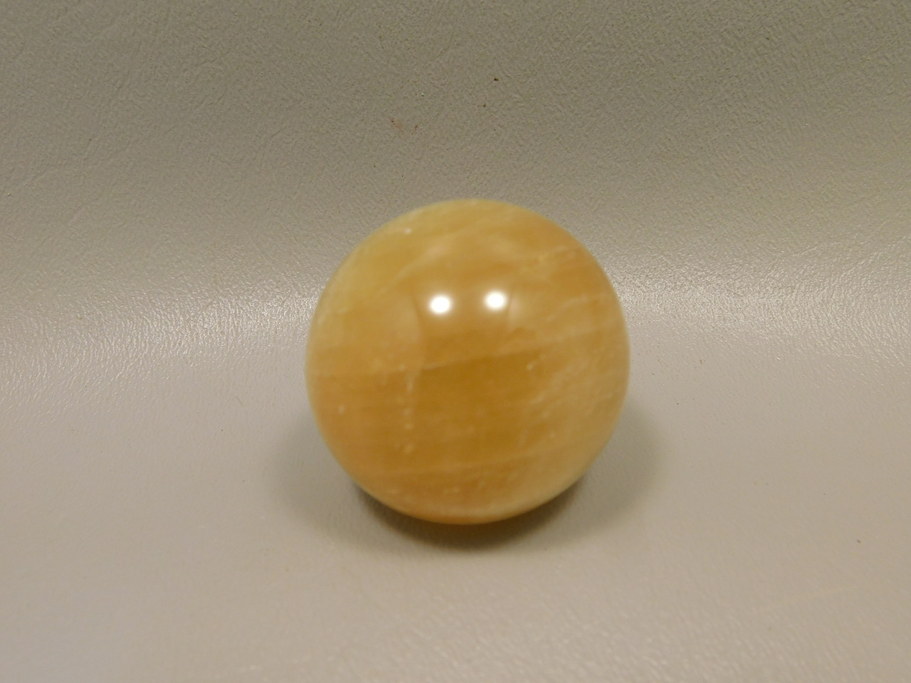 Honey Calcite Stone 1.5 inch Sphere Rock 39 mm Crystal Ball #O15