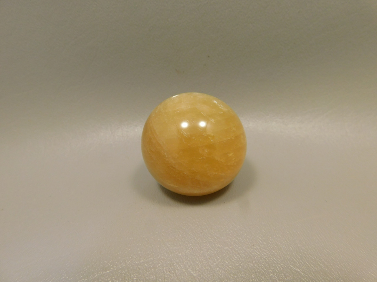 Honey Calcite Stone 1.5 inch Sphere Rock 39 mm Crystal Ball #O15