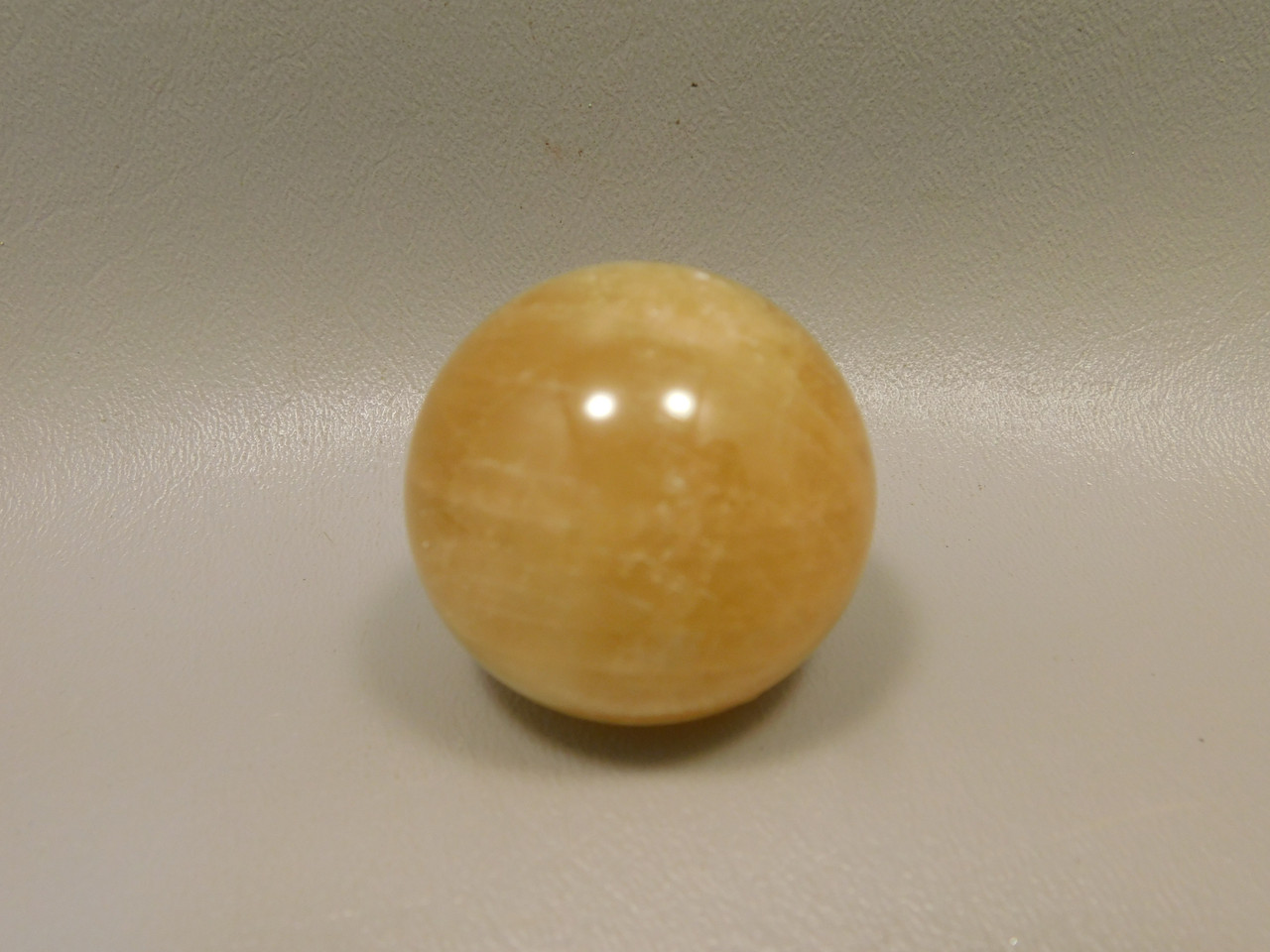 Honey Calcite Stone 1.5 inch Sphere Rock 39 mm Crystal Ball #O15
