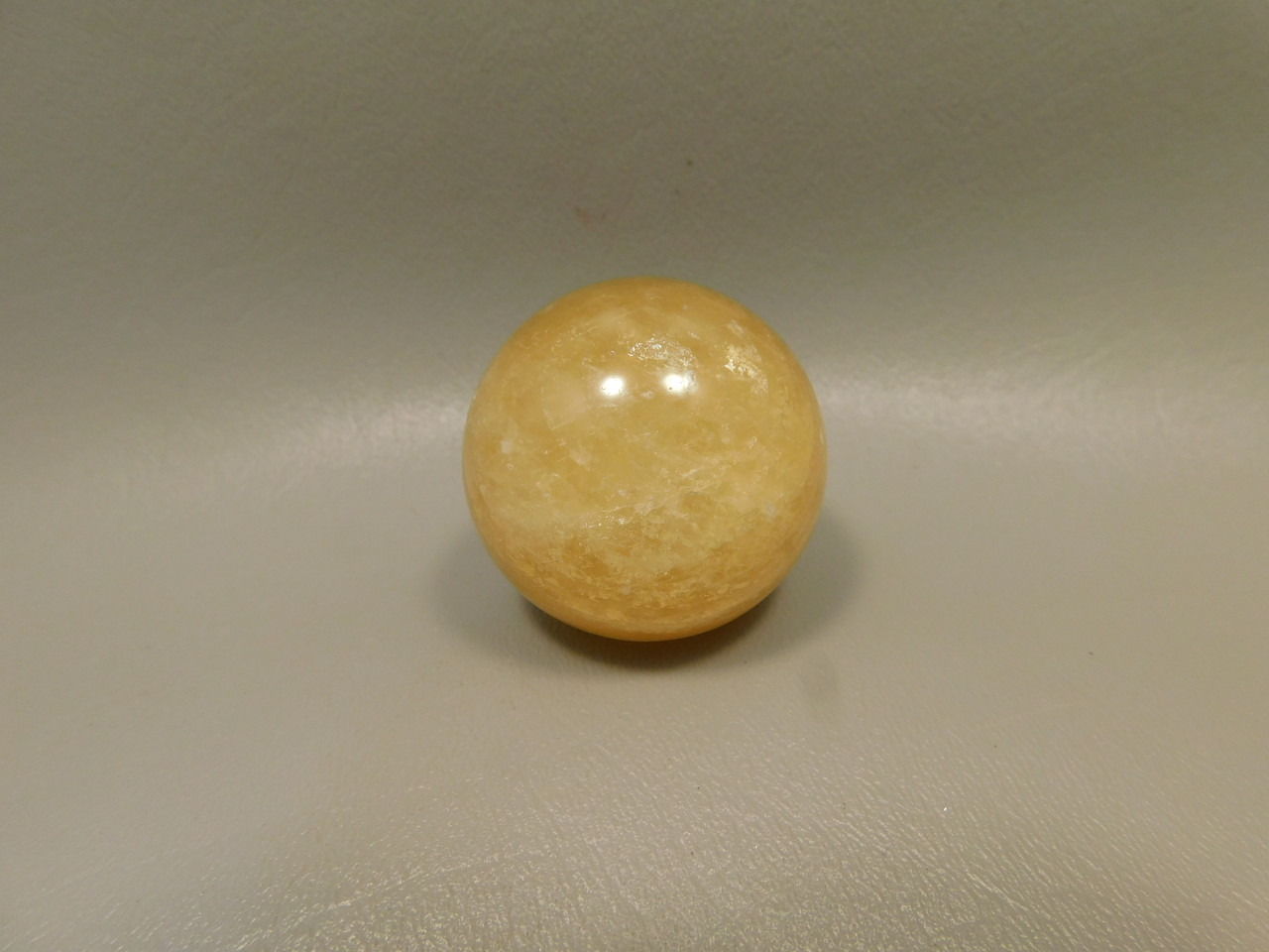 Honey Calcite Stone 1.5 inch Sphere Rock 39 mm Crystal Ball #O15