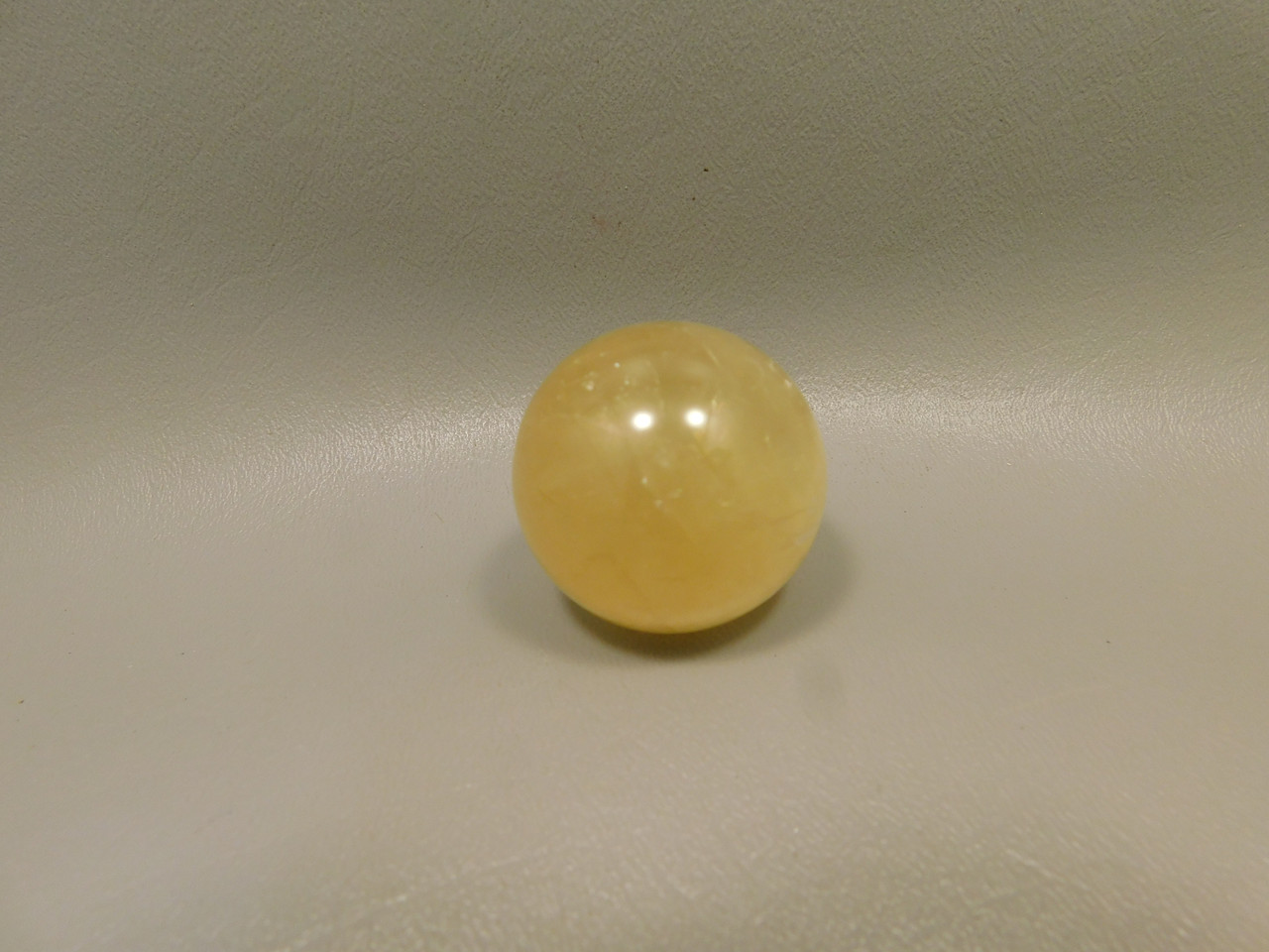 Honey Calcite Stone 1.4 inch Sphere Rock 36 mm Crystal Ball #O4