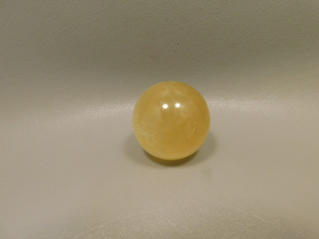 Honey Calcite Stone 1.4 inch Sphere Rock 36 mm Crystal Ball #O4