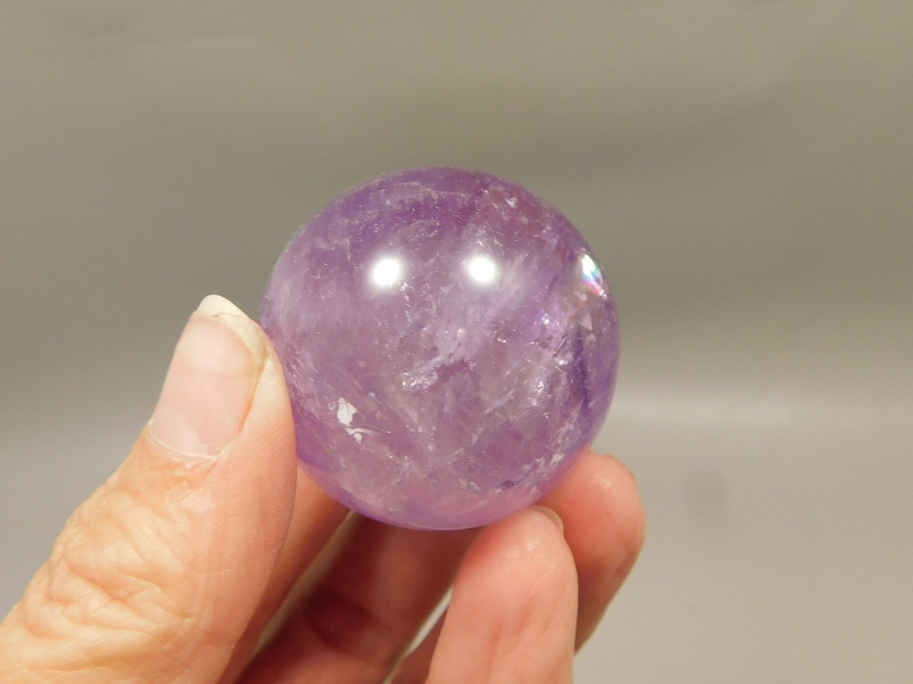 Amethyst Sphere 1.5 inch Natural Purple Gemstone 37.5 mm #O13