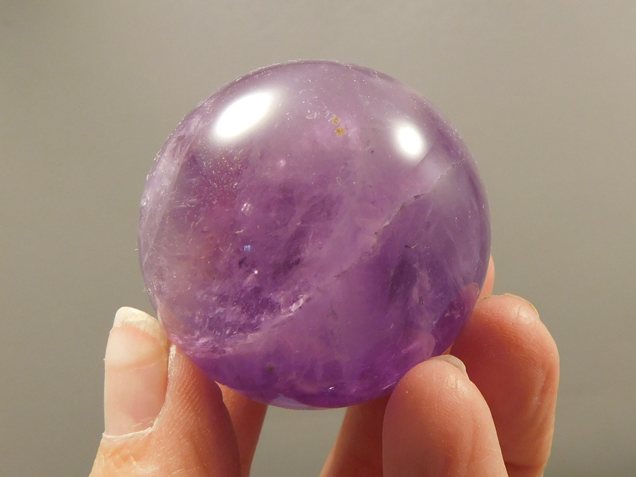 Amethyst Sphere 1.6 inch Natural Purple Gemstone 42 mm #O14