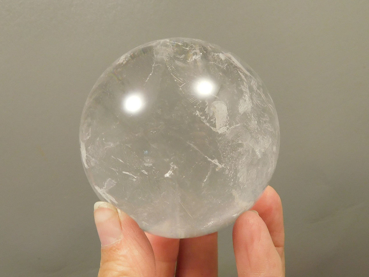 Quartz Crystal Ball 2.75 inch Clear Natural 69 mm Stone Sphere #O6
