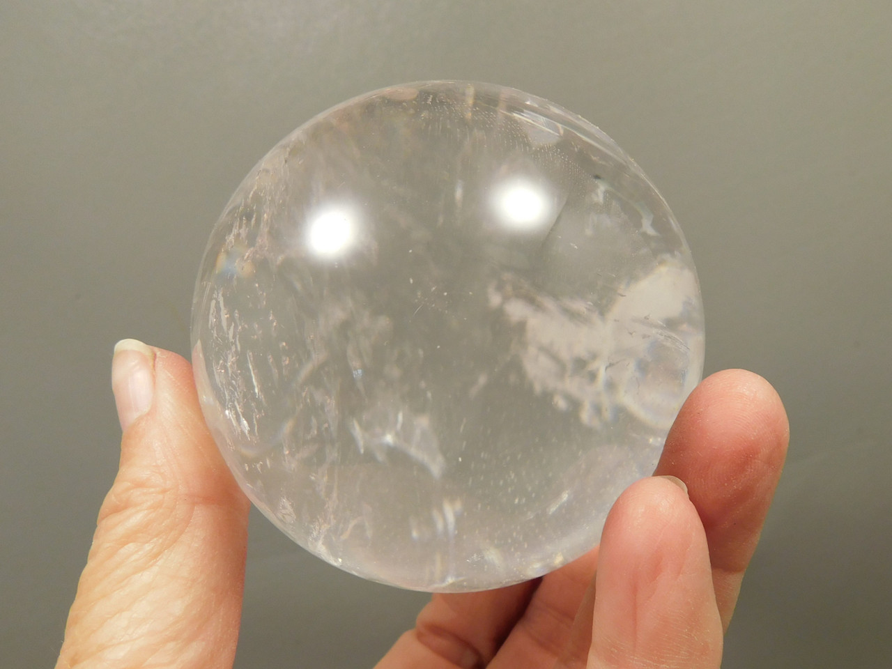 Quartz Crystal Ball 2.75 inch Clear Natural 69 mm Stone Sphere #O6