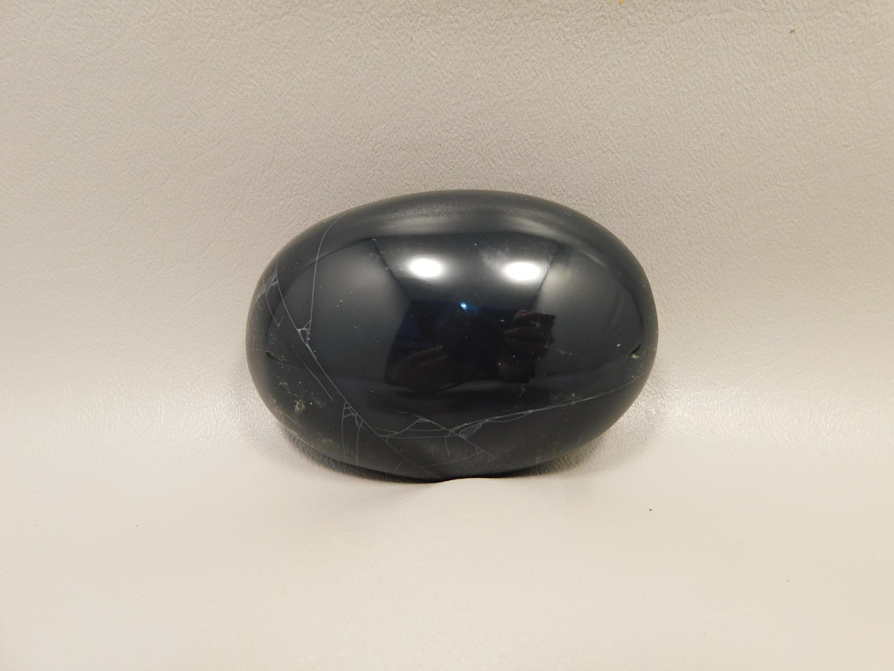 Spiderweb Obsidian Polished Rock Massage Healing Palm Stone #O2