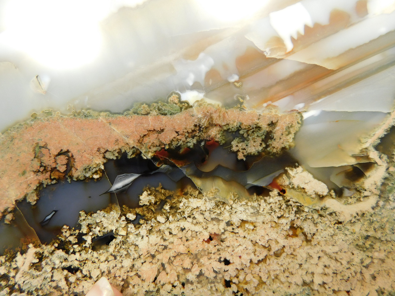 Lucky Strike Mine Thunderegg Agate Polished Stone #O200