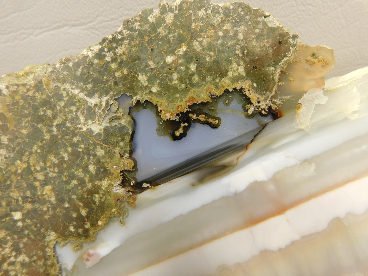 Lucky Strike Mine Thunderegg Agate Polished Stone #O200