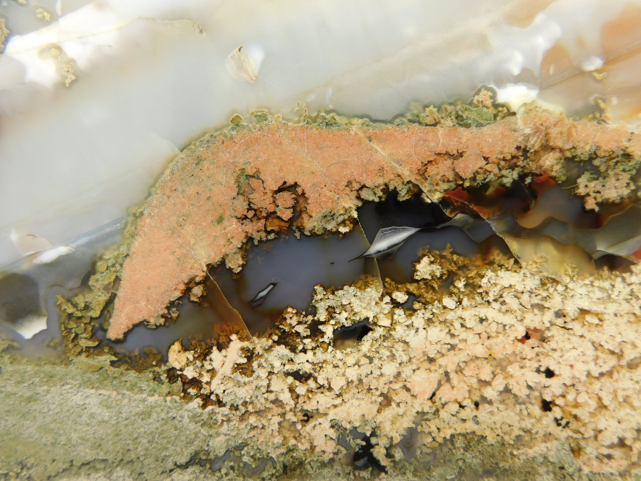 Lucky Strike Mine Thunderegg Agate Polished Stone #O200