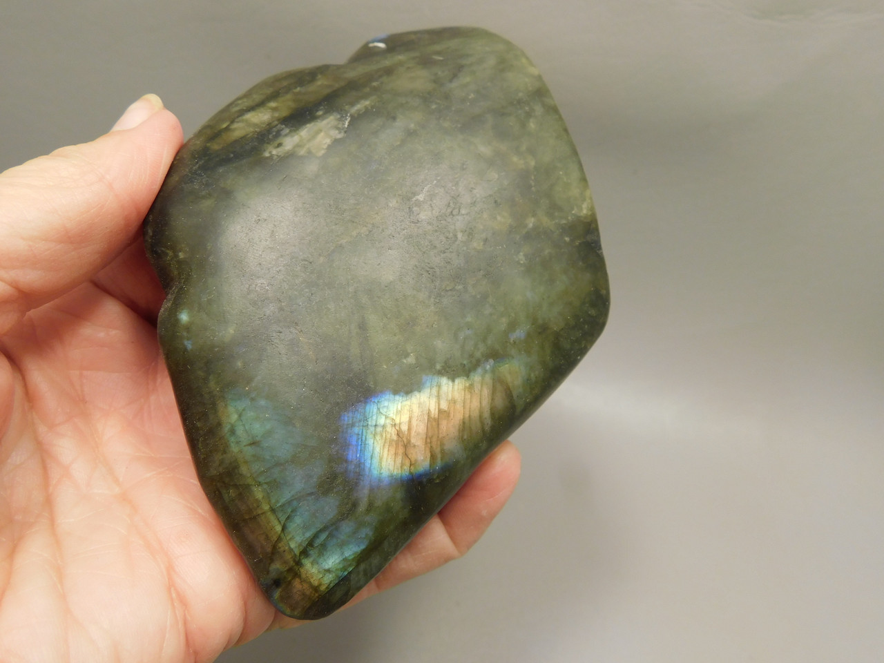 Mouse Labradorite Hand-Carved 3 inch Gemstone Animal #O330