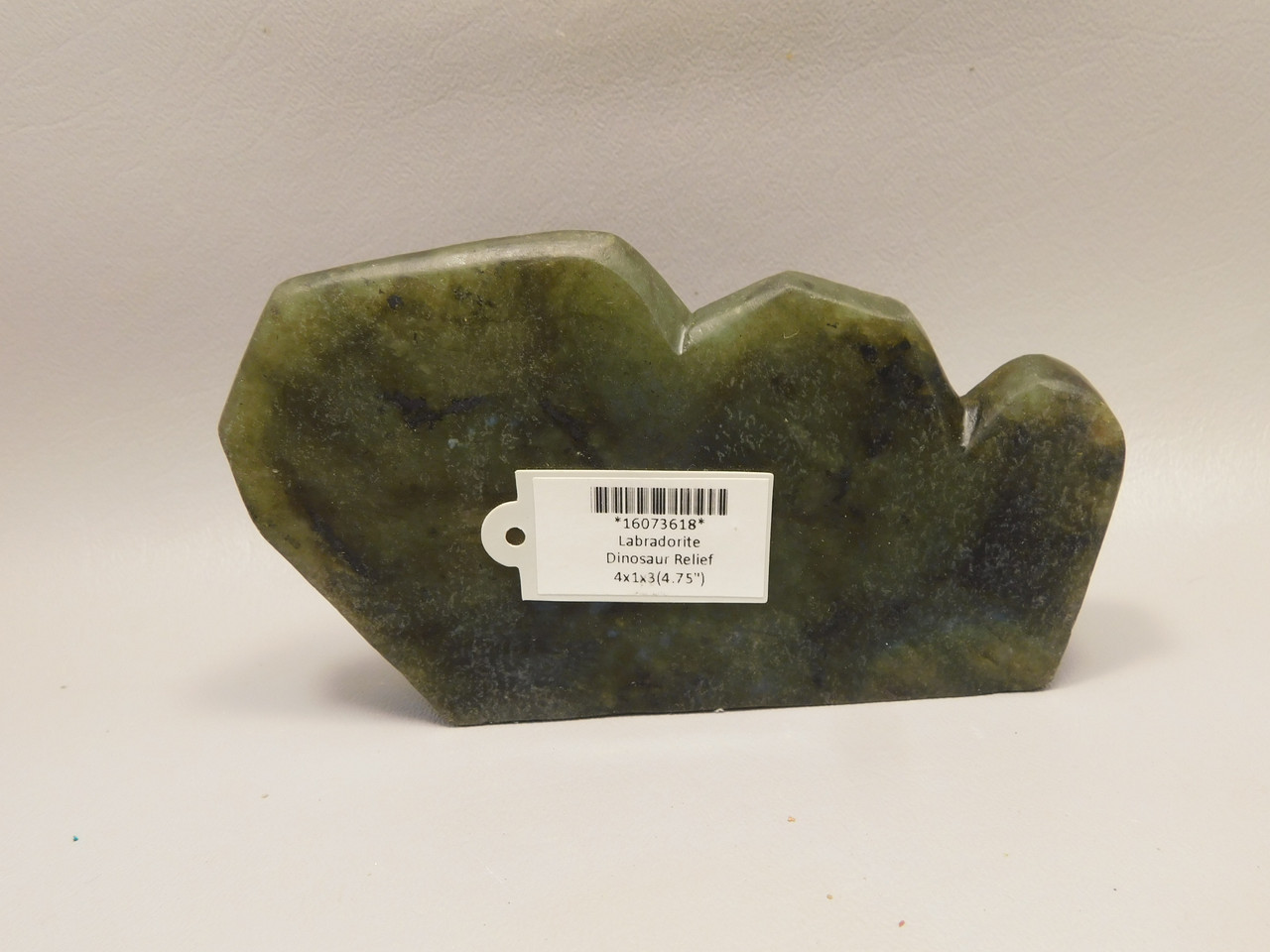 Dinosaur Carving Labradorite 5.26 inch Carved Tyrannosaurus Rex #O51