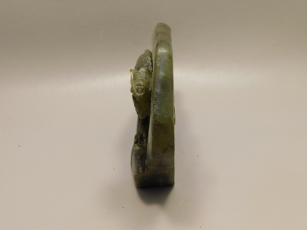 Dinosaur Carving Labradorite 5.26 inch Carved Tyrannosaurus Rex #O51