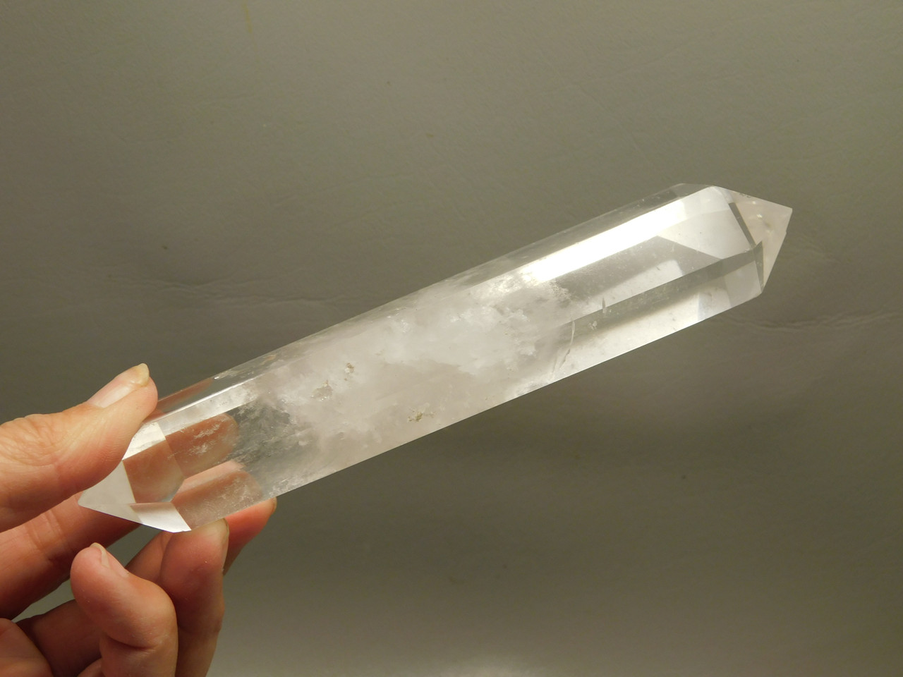 Clear Quartz Double Terminated Crystal 6.75 inch Wand #O1