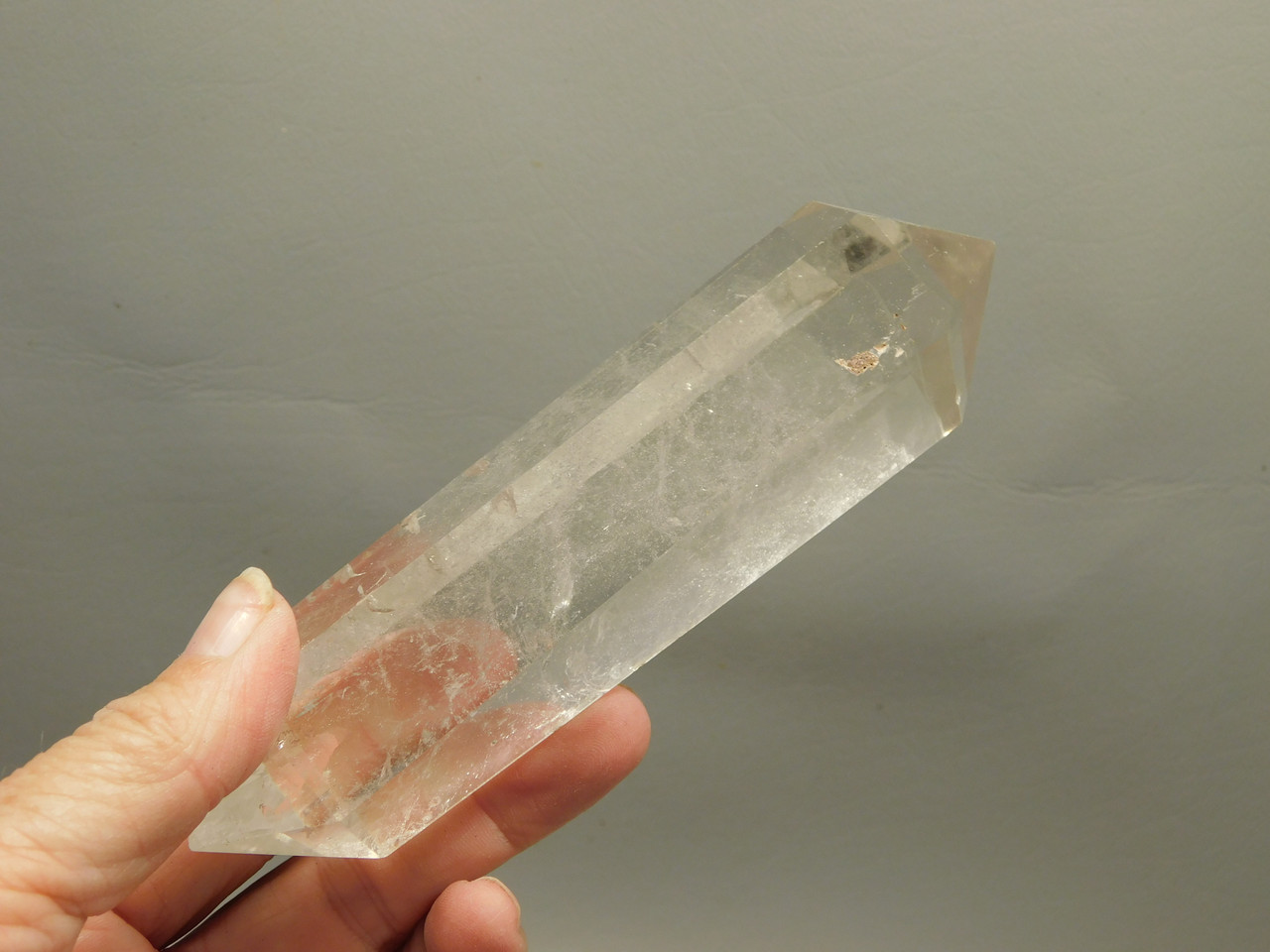 Clear Quartz Double Terminated Crystal 5.3 inch Wand #O2
