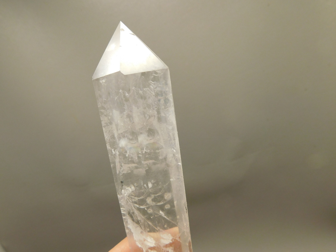 Clear Quartz Double Terminated Crystal 5.45 inch Wand #O3