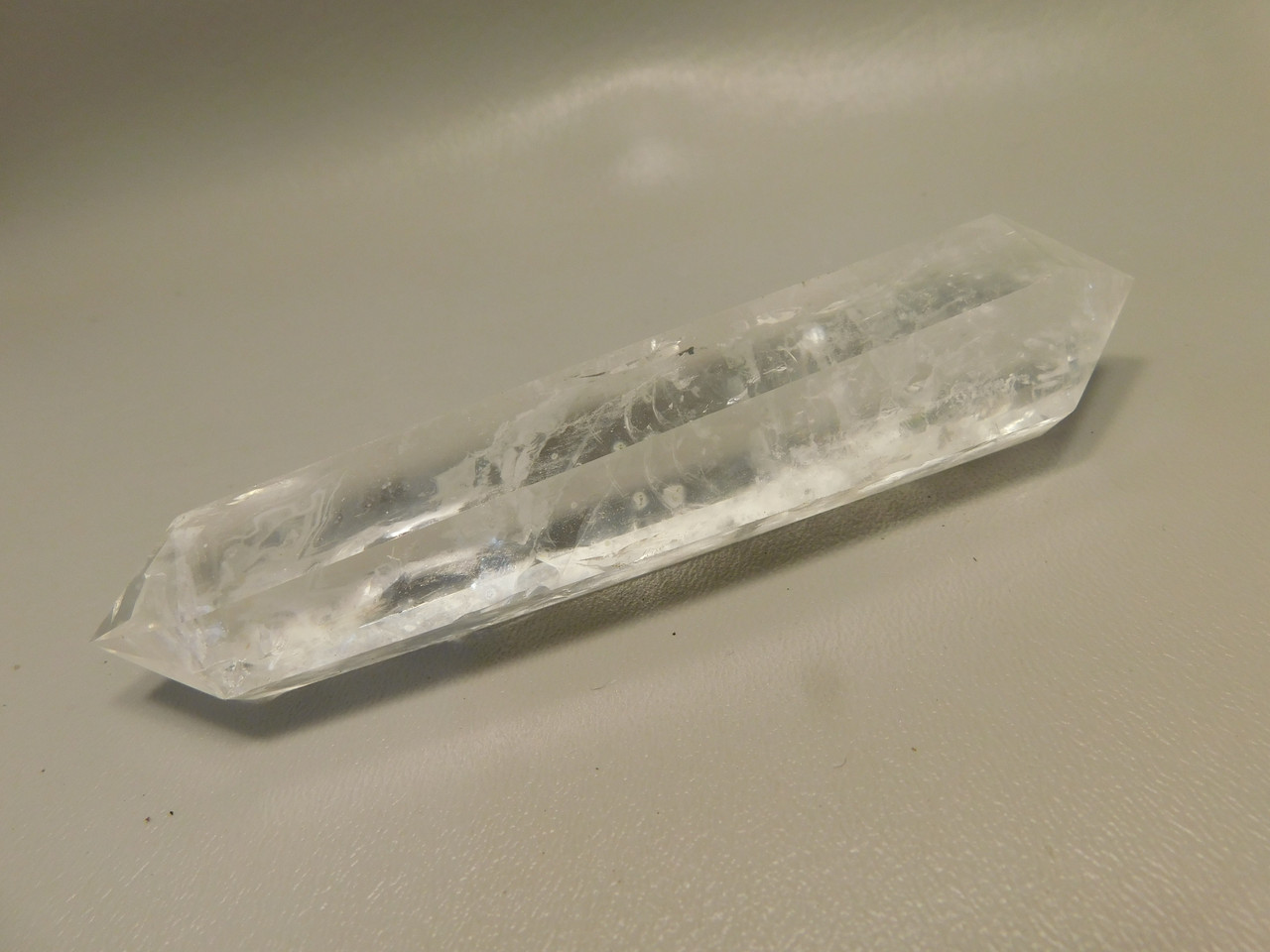 Clear Quartz Double Terminated Crystal 5.45 inch Wand #O3