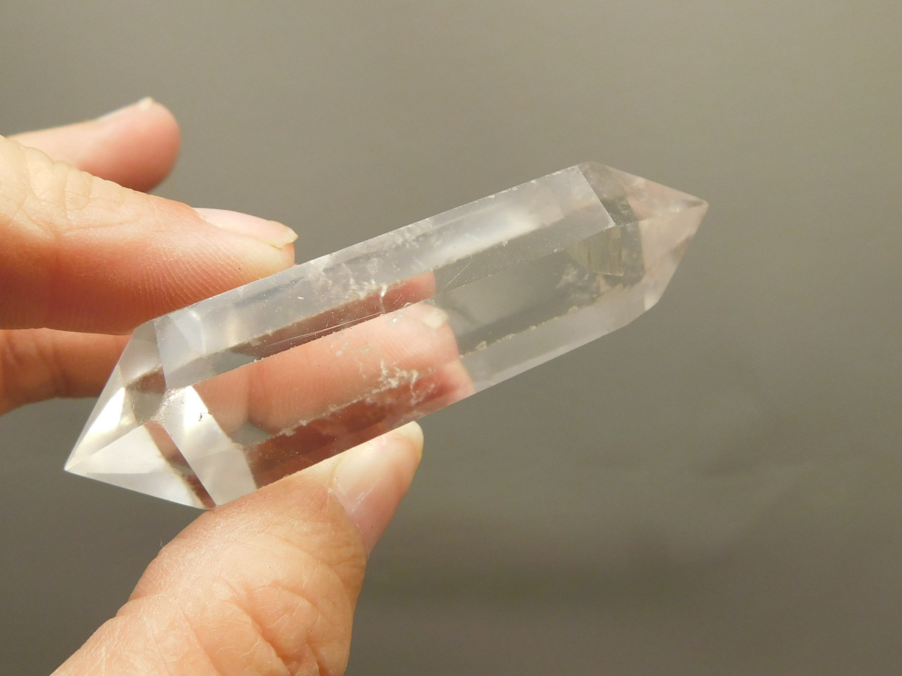 Clear Quartz Double Terminated Crystal 3 inch Wand #O7