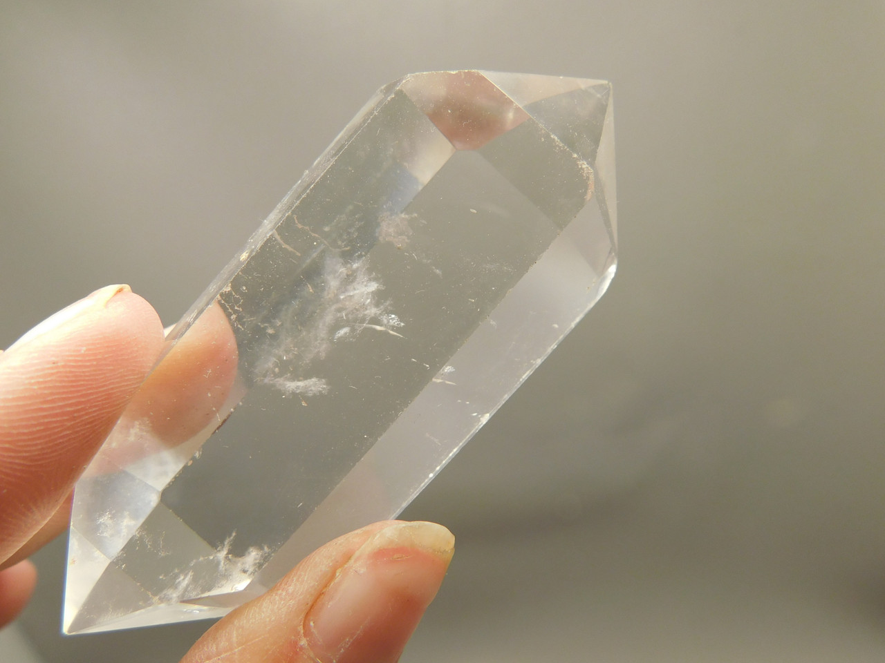 Clear Quartz Double Terminated Crystal 3 inch Wand #O7