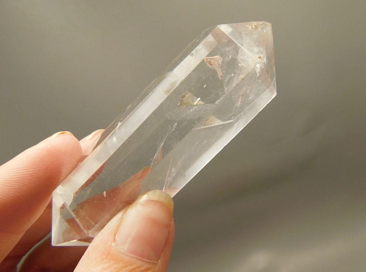 Clear Quartz Double Terminated Crystal 3.1 inch Wand #O8