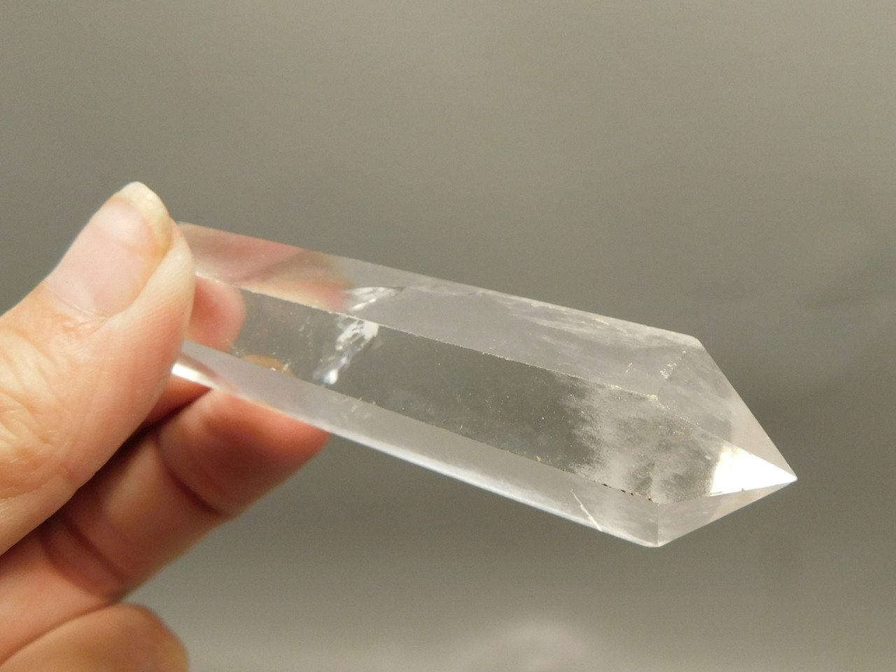 Clear Quartz Double Terminated Crystal 3.4 inch Wand #O9