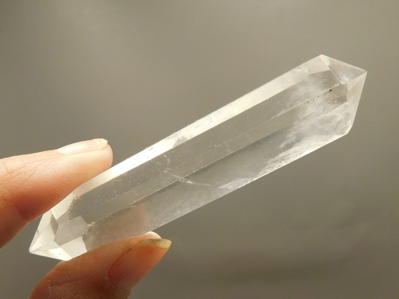 Clear Quartz Double Terminated Crystal 3.4 inch Wand #O9