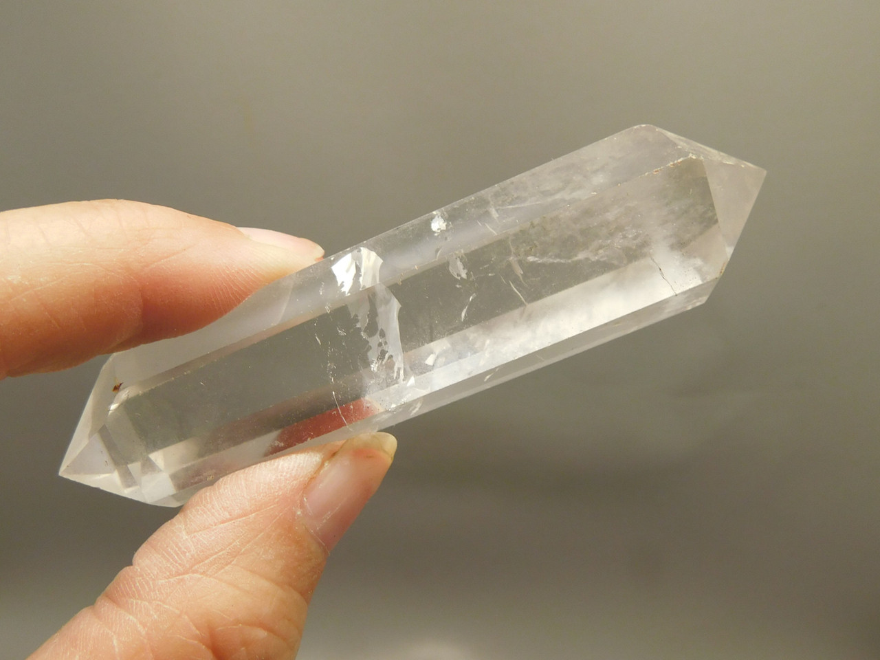 Clear Quartz Double Terminated Crystal 3.4 inch Wand #O9