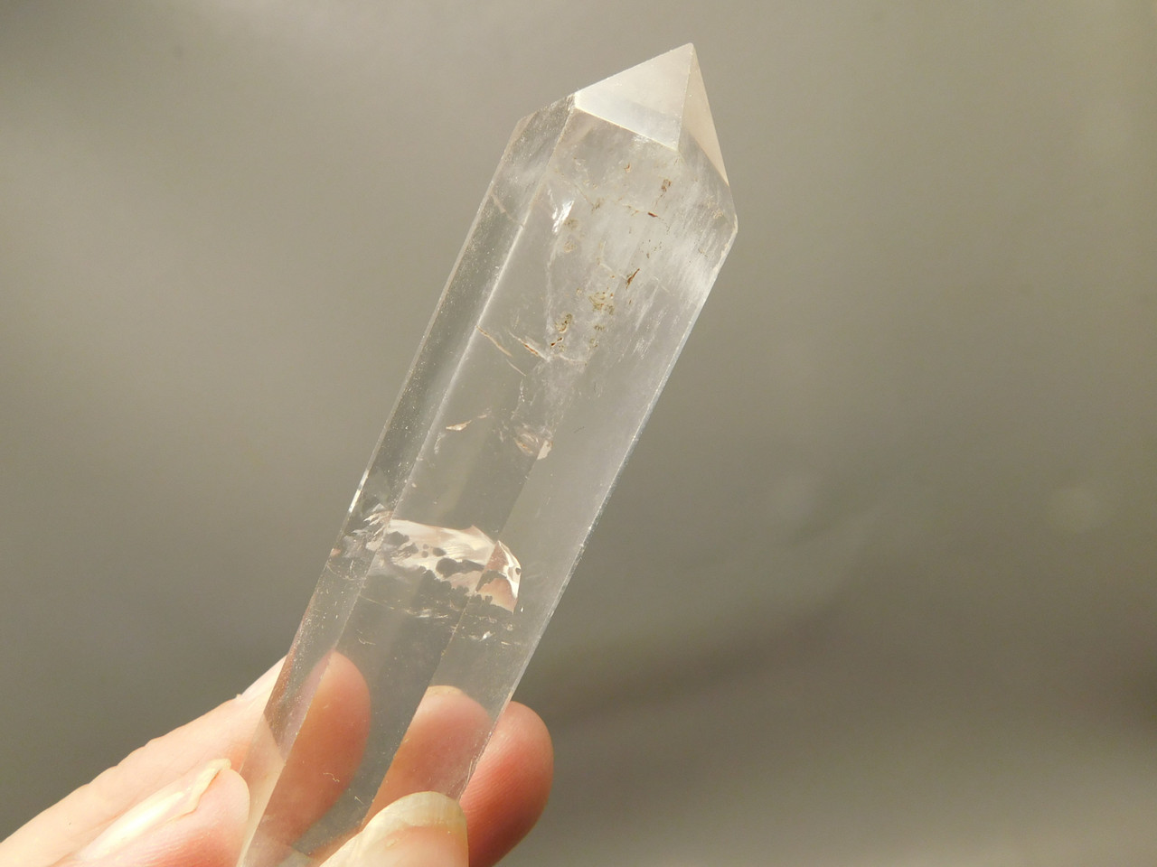 Clear Quartz Double Terminated Crystal 3.4 inch Wand #O9