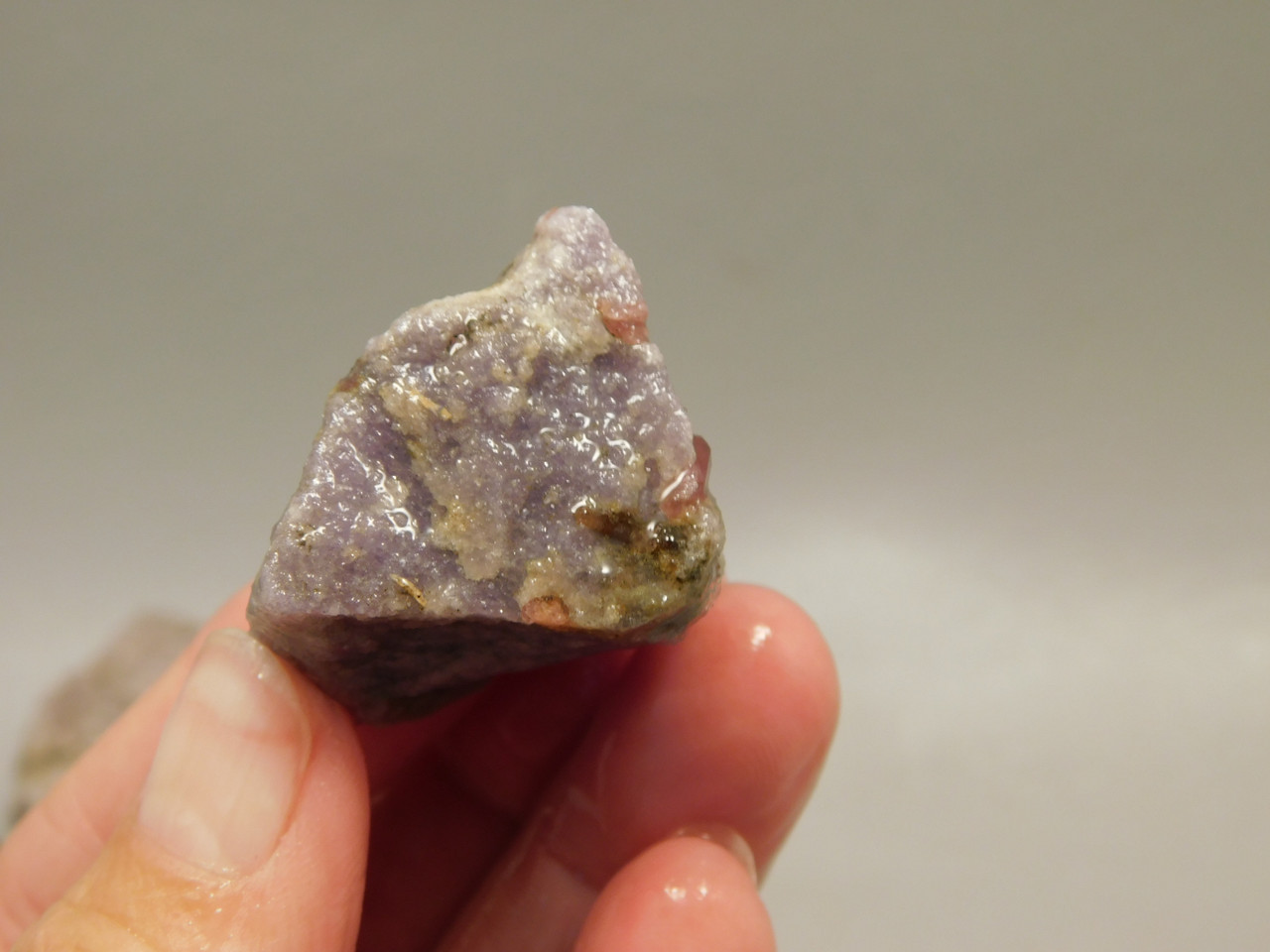 Lepidolite with Tourmaline Rough Rock Lapidary Stone Pala #O2