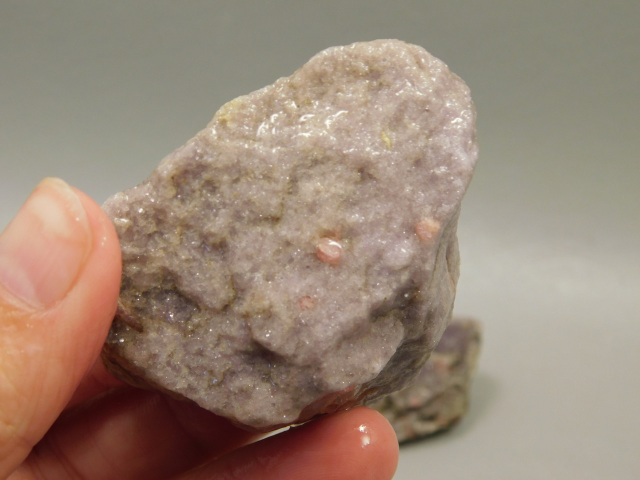Lepidolite with Tourmaline Rough Rock Lapidary Stone Pala #O2