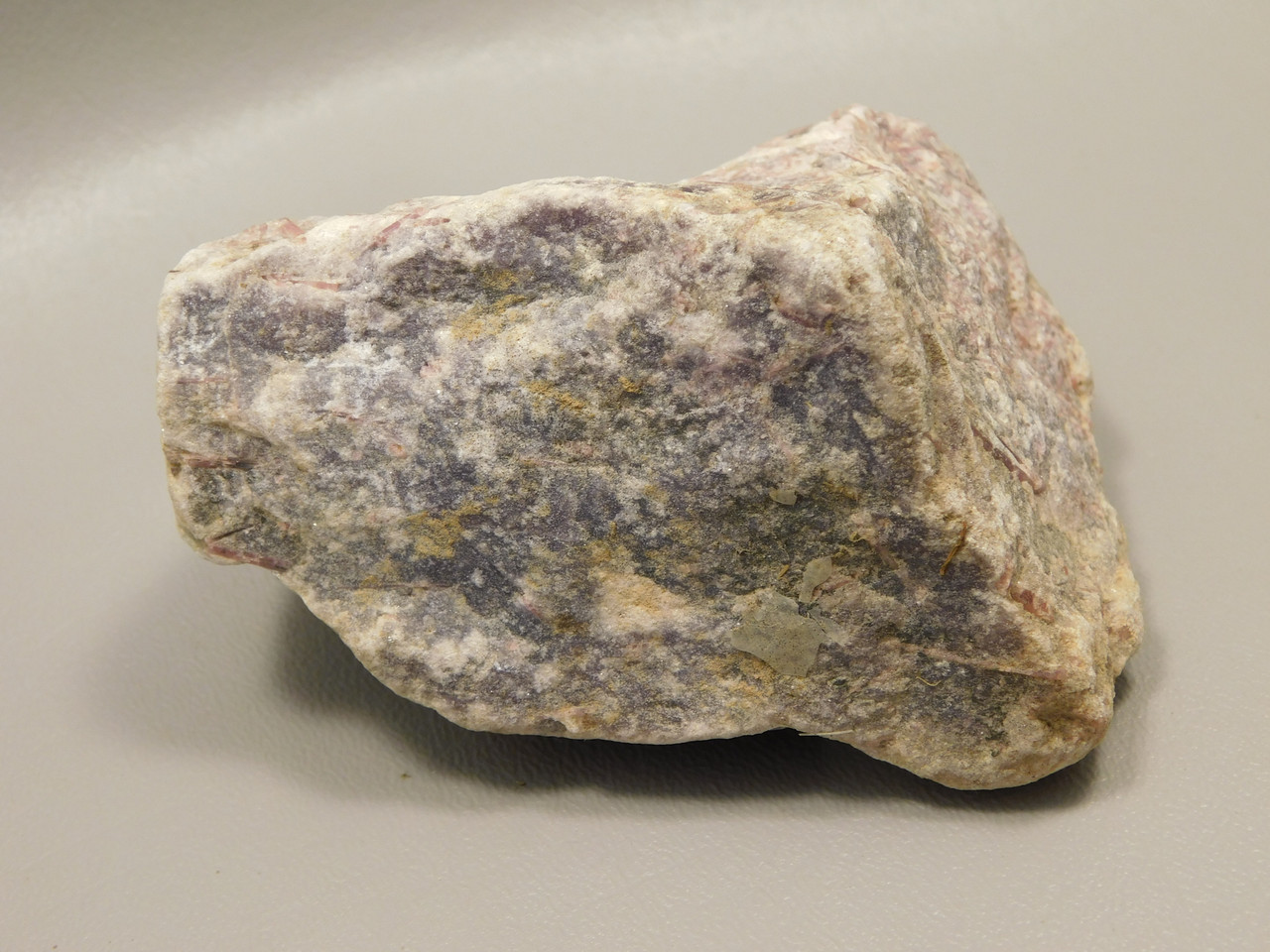 Lepidolite with Tourmaline Rough Rock Lapidary Stone Pala #O4