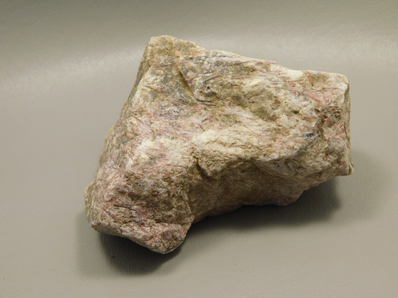 Lepidolite with Tourmaline Rough Rock Lapidary Stone Pala #O4