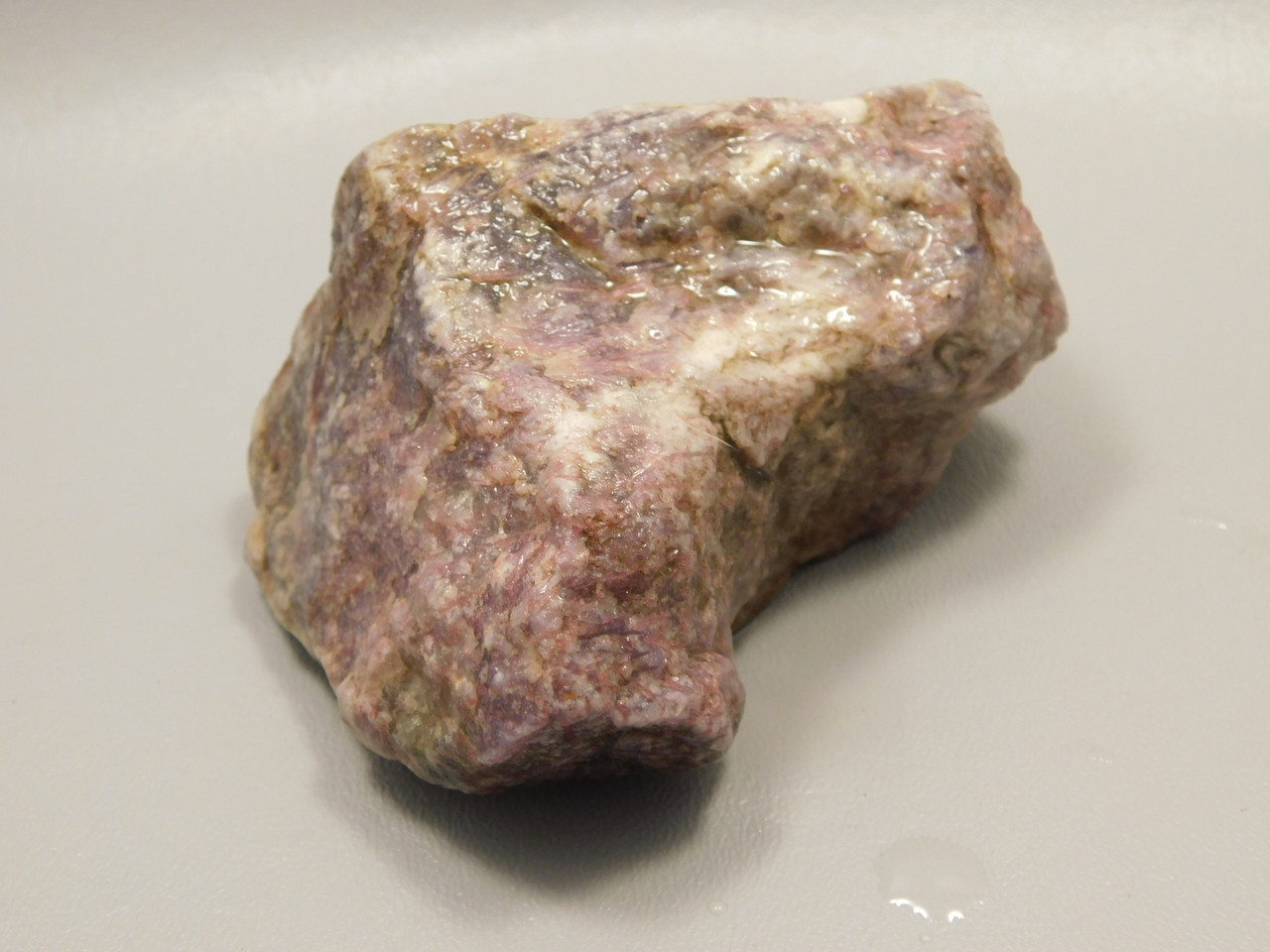 Lepidolite with Tourmaline Rough Rock Lapidary Stone Pala #O4