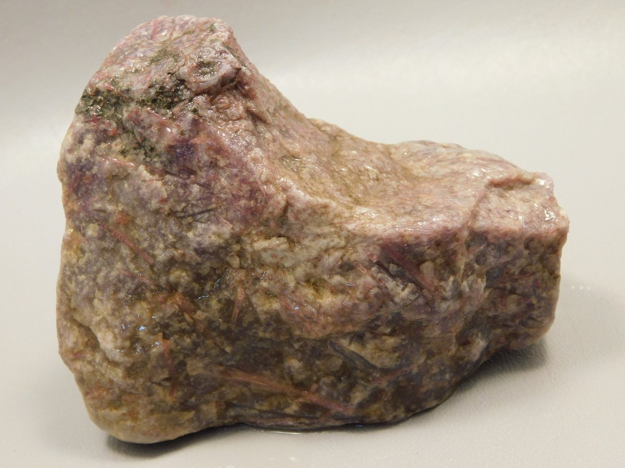 Lepidolite with Tourmaline Rough Rock Lapidary Stone Pala #O4