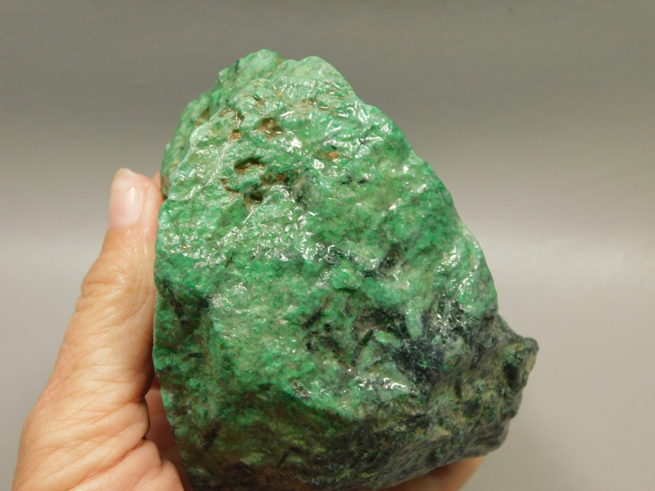Maw Sit Sit Unpolished Lapidary Rough Rock Green Jade #O1