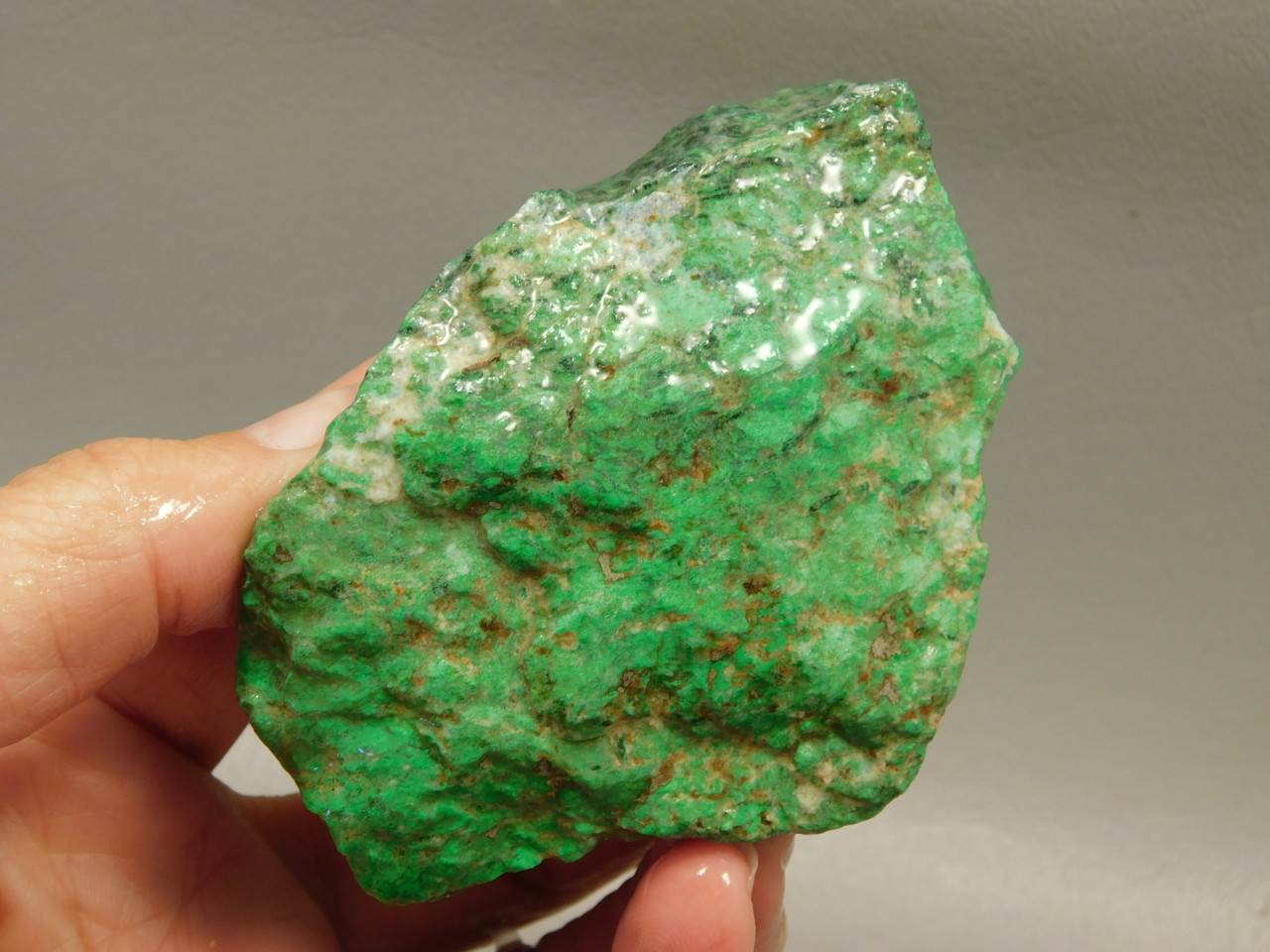 Maw Sit Sit Unpolished Lapidary Rough Rock Green Jade #O2