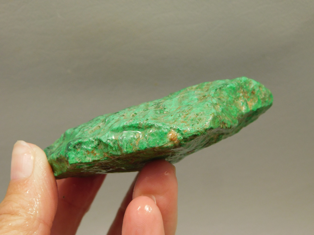 Maw Sit Sit Unpolished Lapidary Rough Rock Green Jade #O2