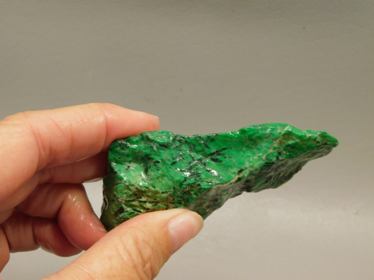 Maw Sit Sit Unpolished Lapidary Rough Rock Green Jade #O3