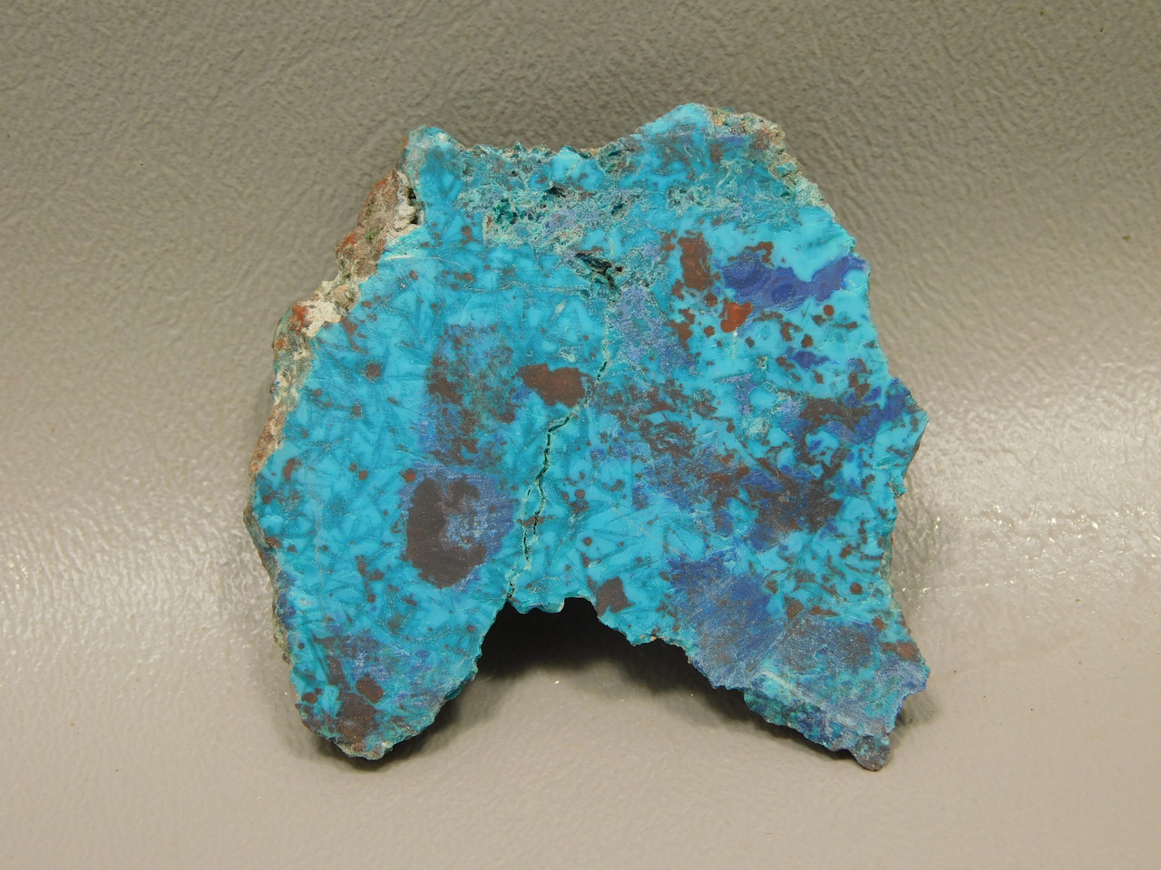 Chrysocolla Cuprite Shattuckite Unpolished Stone Slab Rough Rock #O5