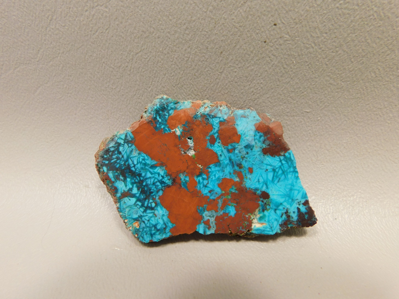 Chrysocolla Cuprite Shattuckite Unpolished Stone Slab Rough Rock #O6