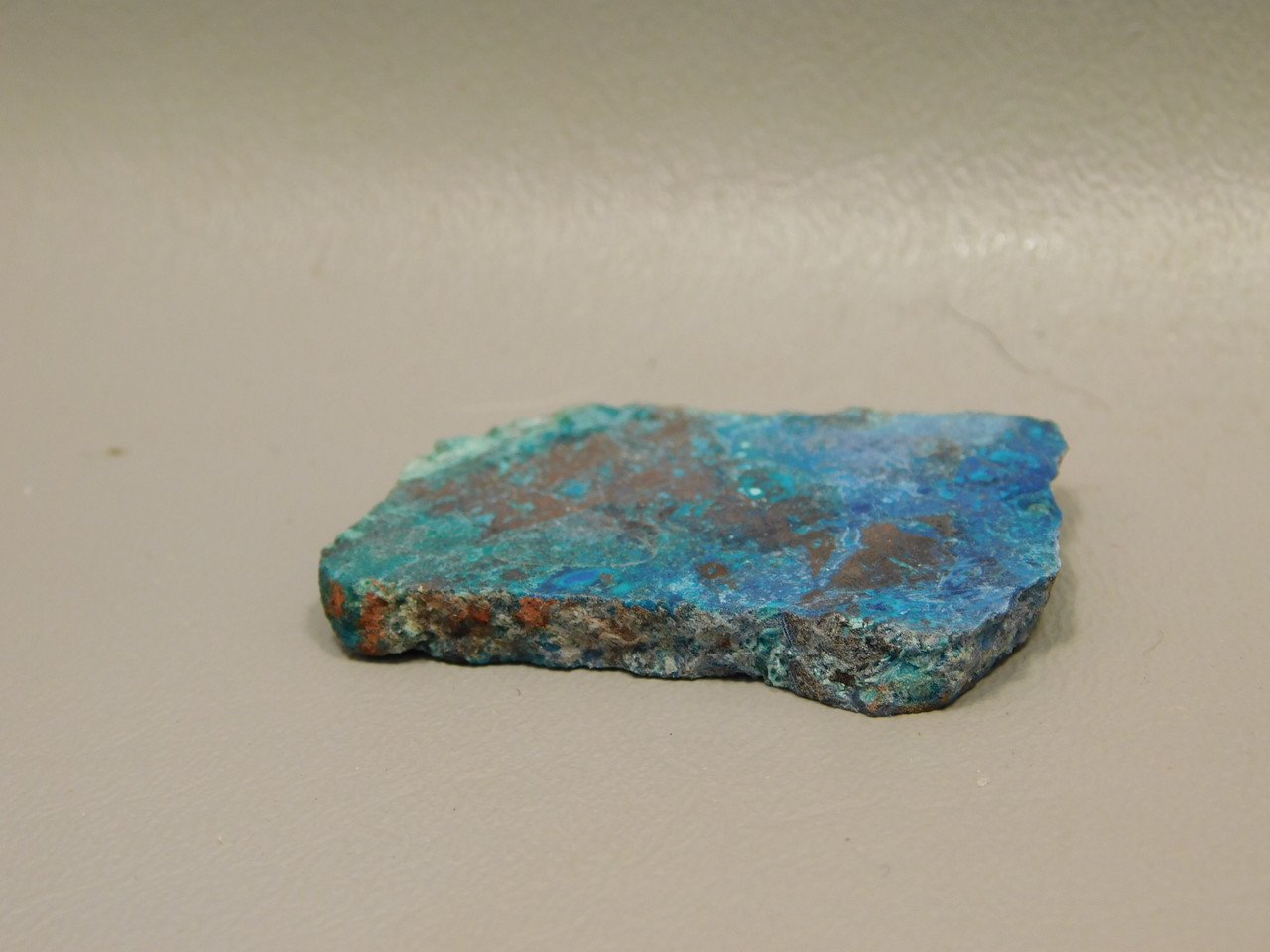 Chrysocolla Cuprite Shattuckite Unpolished Stone Slab Rough Rock #O7