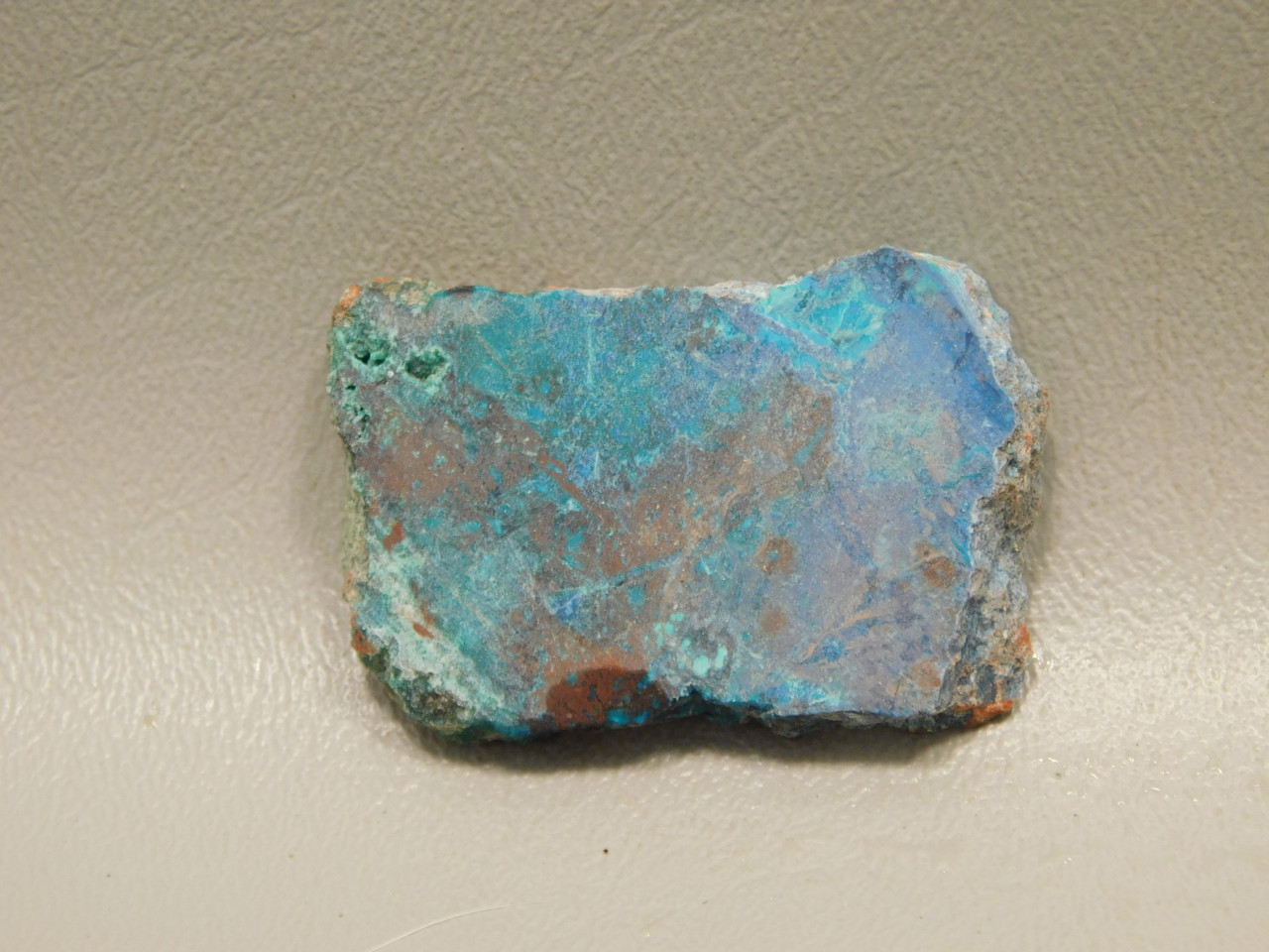 Chrysocolla Cuprite Shattuckite Unpolished Stone Slab Rough Rock #O7