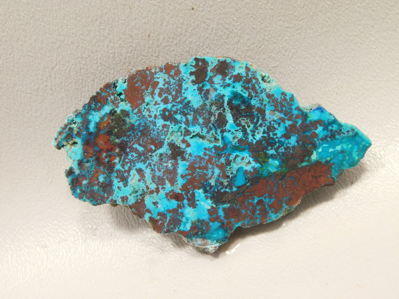 Chrysocolla Cuprite Shattuckite Unpolished Stone Slab Rough Rock #O8