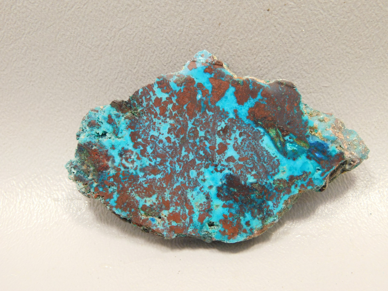 Chrysocolla Cuprite Shattuckite Unpolished Stone Slab Rough Rock #O8