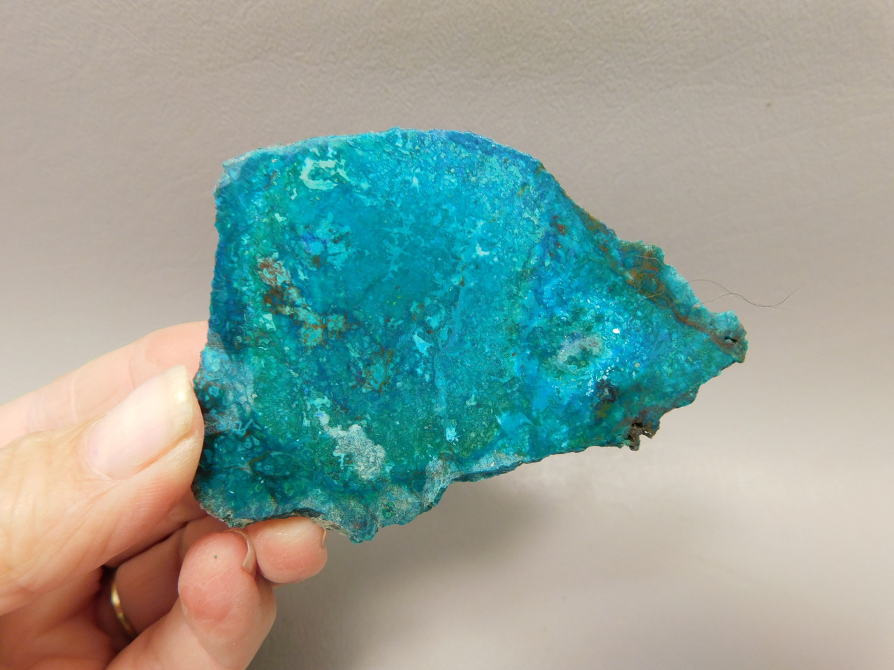 Chrysocolla Cuprite Shattuckite Unpolished Stone Slab Rough Rock #O9