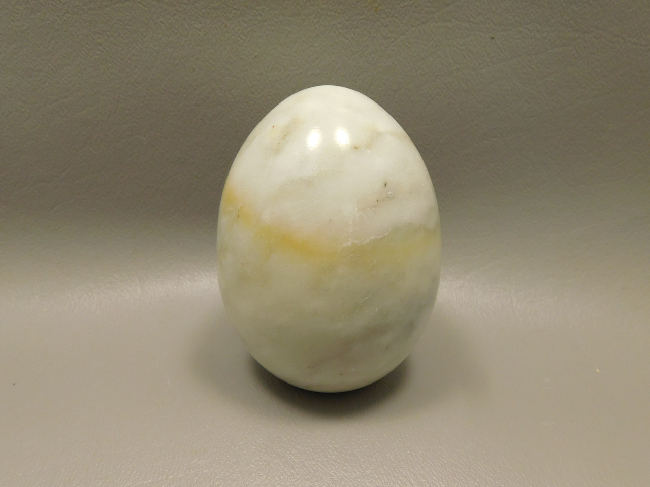 White Marble Stone Egg 2 inch California Rock #O10