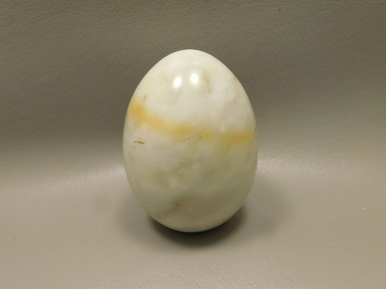 White Marble Stone Egg 2 inch California Rock #O10
